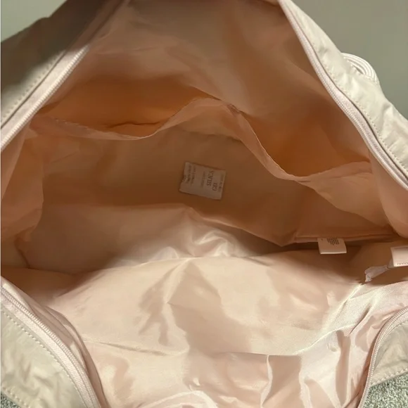 VSX Pink Tote with Black Lace-Pattern Logo - Picture 5 of 7